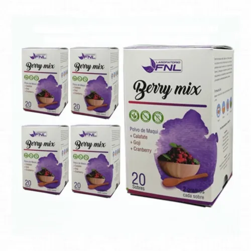 Berry Mix 5x20 Sobres Polvo De Maqui Calafate Goji Cranberry