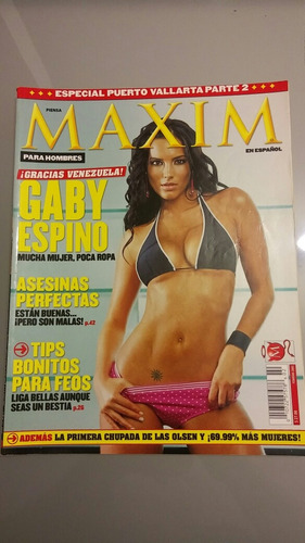 Revista Maxim Gaby Espino Febrero 2005.