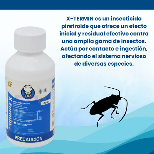 Veneno De Cucarachas Maxforce Mas Cipetrimetrina Xtermin 100