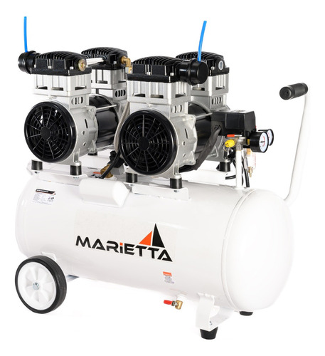 Compresor de aire eléctrico Marietta QY1100x2-65L monofásico 65L 3hp 60Hz blanco