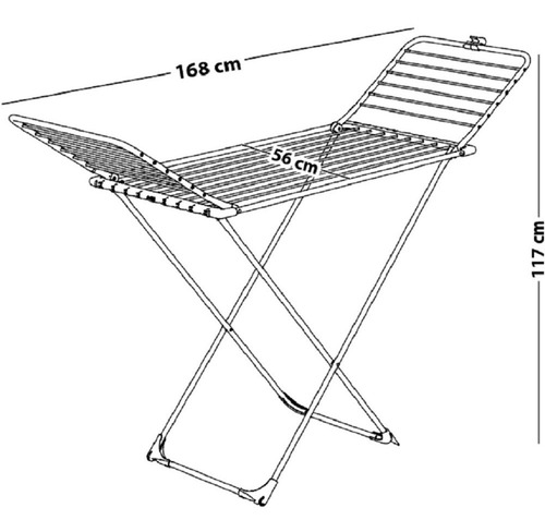 Tendedero Tender Ropa Pie Piso Acero Aluminio Gimi Italiano