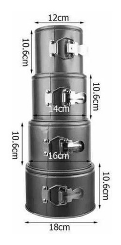 Torteras Altas Antiadherente Desarmables X 4 / Lauacu