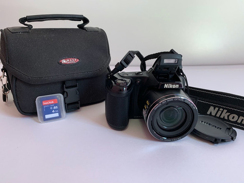 Câmera Nikon L810 Preta Usada + Cartão Sd (4gb) + Bolsa