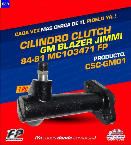 Cilindro Clutch Chevrolet Blazer Jimmi Modelos 84-91 Nikko