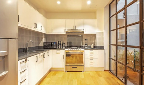 Garden House En Calle Pomona, Col.roma Norte, 2 Rec. 2.5 B