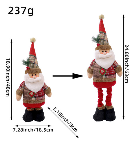 Conjunto De Tres Piezas De Muñeco De Nieve Y Reno Navideño