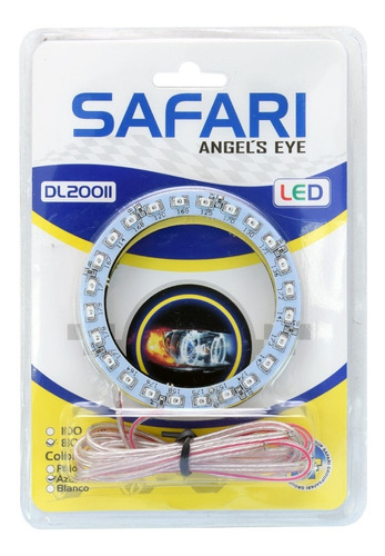 Luz Led Ojo De Angel Azul Diametro 80mm