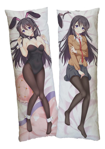 Seishun Buta Yarou Anime Dakimakura Funda Para Almohada