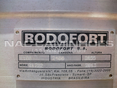 Imagem 12 de 12 de Baú De Aluminio De 6,10 Rodofort