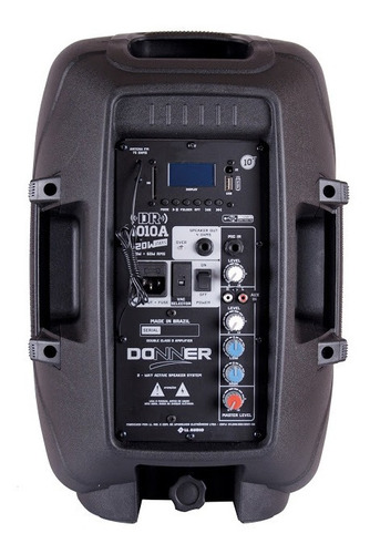 Kit Caixas Portáteis Donner Ativa Dr1010a + Passiva Dr1010p