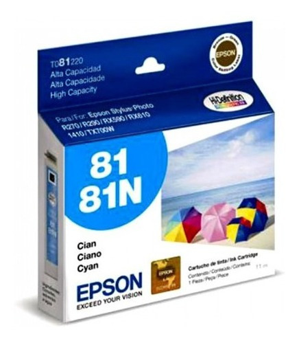 Cartucho Epson 81n Original T081220 Cyan | R290 | 1430w