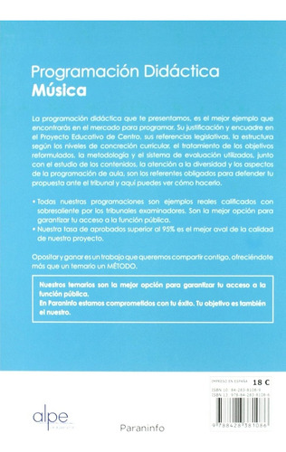 Programación didáctica. música 3º Curso - Barredo Barredo, L