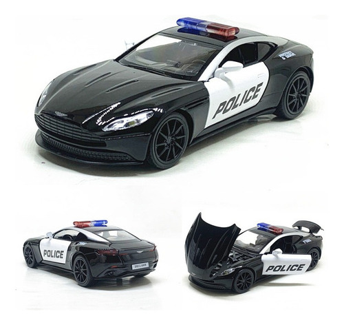 Aston Martin Db11 Amr Miniatura Metal Coches De Policía 1:32