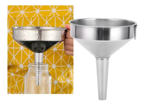 Embudo Acero Inoxidable Cocina Multiusos Metalico 13cm 6 Pzs