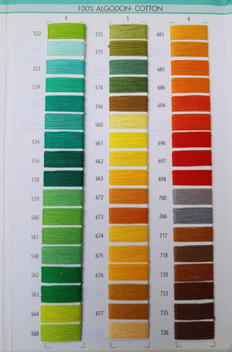 Hilo Para Bordar Arcoiris, Caja 24 Madejas, Colores Surtidos