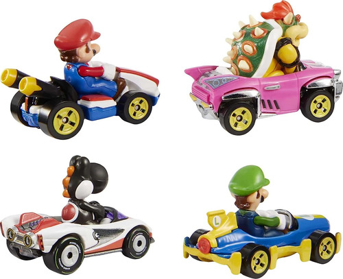 Hot Wheels Mario Kart Personajes Y Karts Como Hot Wheels ...