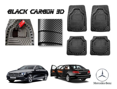 Tapetes Premium Black Carbon 3d Mercedes Benz E500 14 A 20