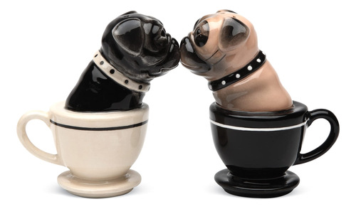 Taza Te Pugs Magnetico Ceremic Salero Pimentero