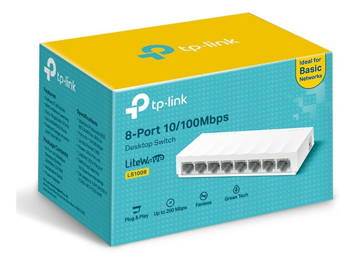 Ls1008 Switch De 8 Puertos De Escritorio 10/100mbps Tp-link