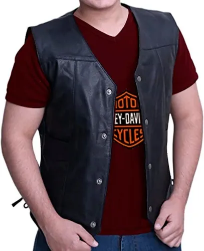 Chaleco outlet cuero hombre