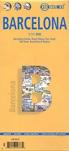 Book : Laminated Barcelona Map By Borch (english Edition) -