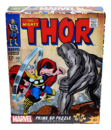 Puzzle 3d De 300 Piezas Marvel Comics Vintage - Thor