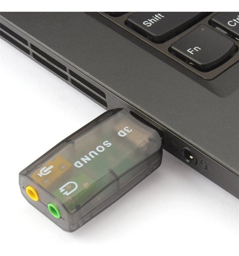Imagen 2 de 10 de Adaptador De Tarjeta De Sonido Usb Externo Interfaz De Audio