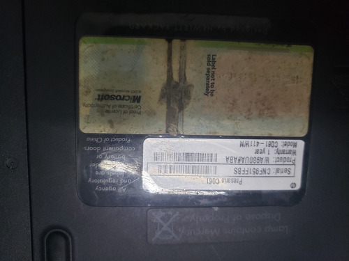 Laptop Compac Modelo Cq61-411wm (Usado)