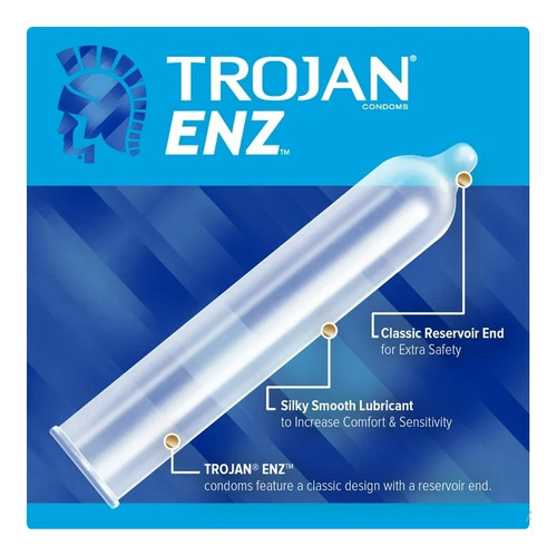 Condones Trojan Enz 12 Pz Usa