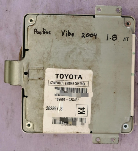 Computadora De Motor Pontiac Vibe 2004-2007 1.8l 89661-02k43