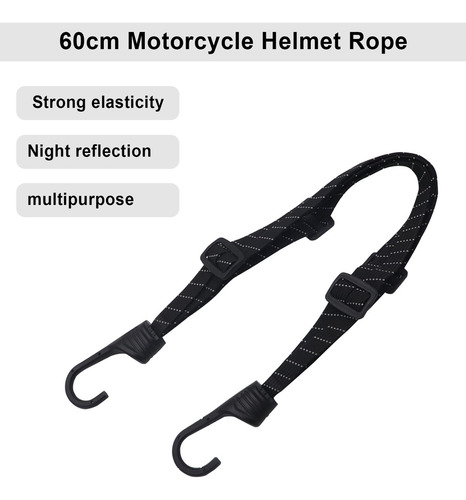 Casco Elástico De Motocicleta Con Banda Anudada Para Correa