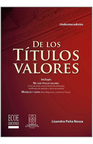 Libro De Los Títulos Valores (11.ª Ed.)