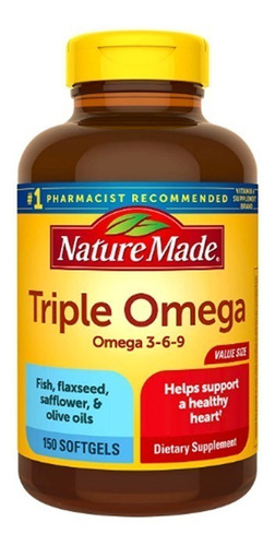 Triple Omega 3 6 9 Nature Made 150 Capsulas Blandas