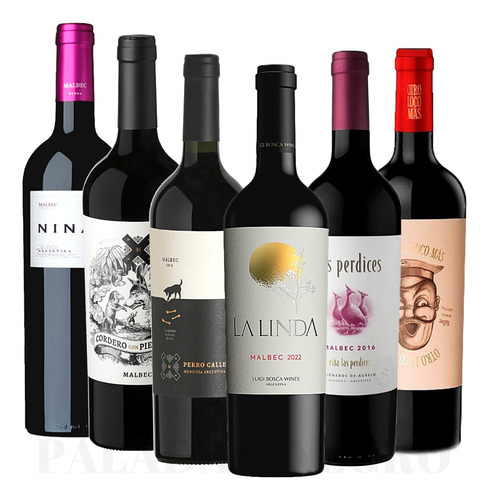 Combo Vinos X6 La Linda Malbec + Perro Callejero Paladarn