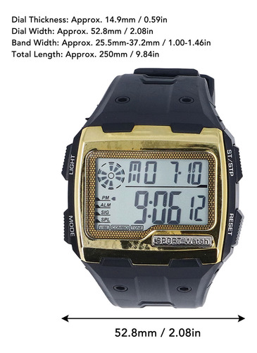 Reloj Deportivo Clásico, Reloj Despertador Led Digital Con P