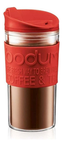 Juego Termo Prensa Francesa Doble Pared Rojo 350 Ml Bodum