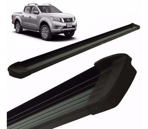 Estribos Aluminio Negro Bepo G3 P/ Nissan Frontier 2020 2017