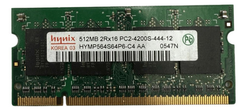 Memoria Ram Laptop Hynix 512 Mb 2rx16 Pc2-4200s-444-12 Ebj (Usado)