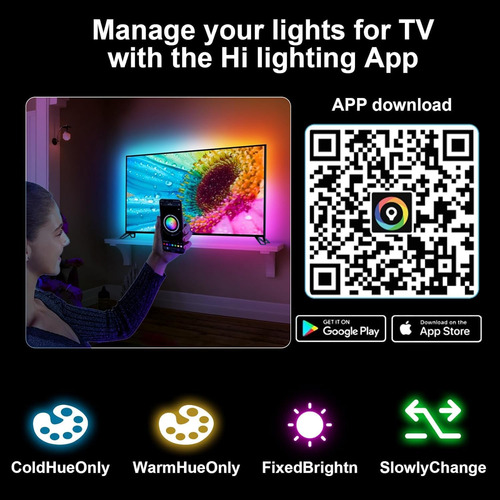 Kit De Retroiluminación De Led De Tv Smart Tv Bdffly Con Caj