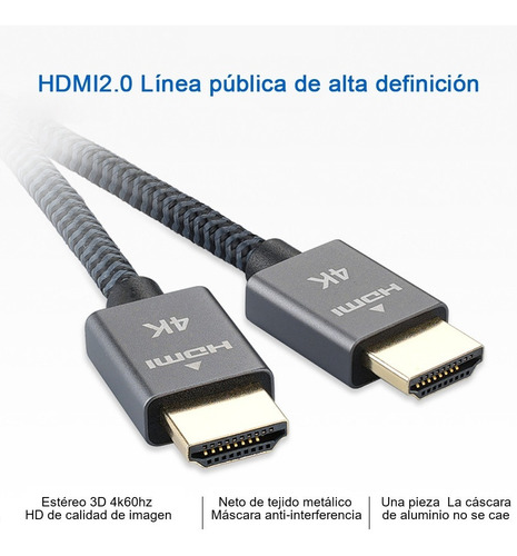 Imagen 5 de 10 de Cable Para Ultra Alta Definición Versión 2.1 4k 8k Hd 2k Uhd