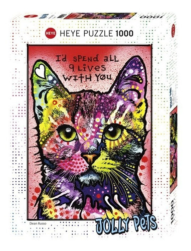 Puzzle Jolly Pets- Dean Russo - 1000pz- 9 Lives Heye 29731