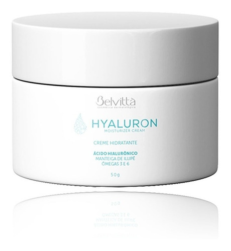 Creme Hidratante Facial Hyaluron 50g Belvittà Maciez Antiage