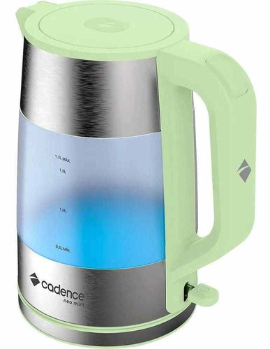 Imagem 2 de 5 de Chaleira Elétrica Cadence Neo Mint Trends 1,7 L Cel309