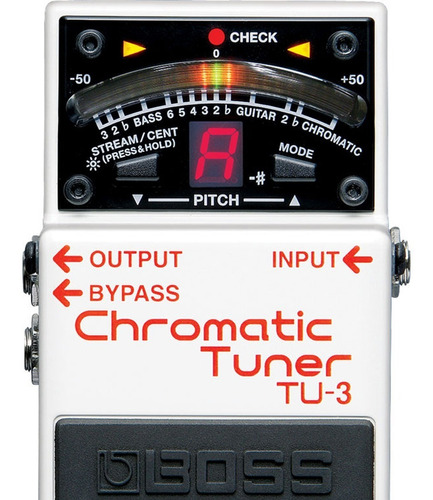 Pedal Boss Tu-3 Afinador Cromático Tuner Para Pedalboard