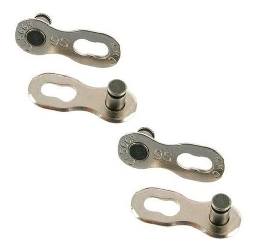 Emenda Corrente Kmc 9v Power Link Silver Prata - Speed Mtb