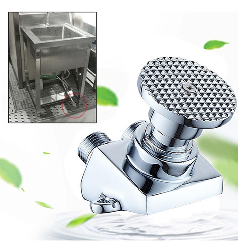Pedal De Pie Válvula De Lavabo Grifo Pedal Agua Grifos