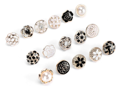 Botones De Broche Para Camisa De Mujer, 30 Botones