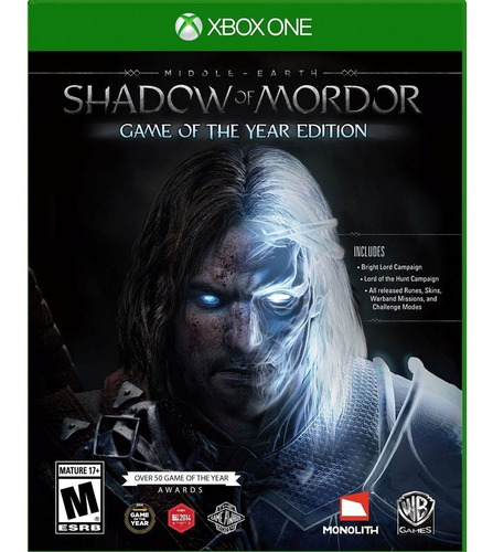 Middle Earth Shadow Of Mordor Goty Xbox One Nuevo Original