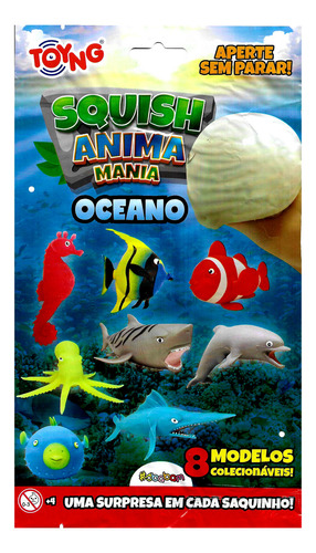 Squish Animais Do Mar Macio Perfumado Aperte Sem Parar