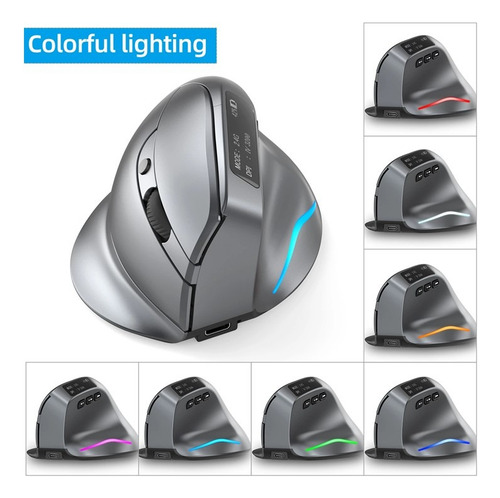 Mouse Ergonomico Zelotes F-26c Vertical Escritorio